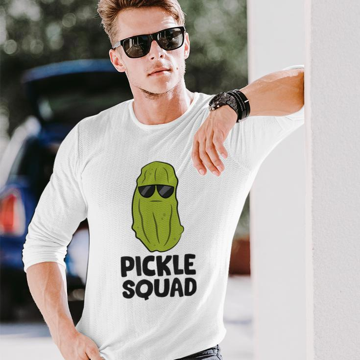 Pickle Squad Pickles Food Team Pickles Long Sleeve T-Shirt Gifts for Him