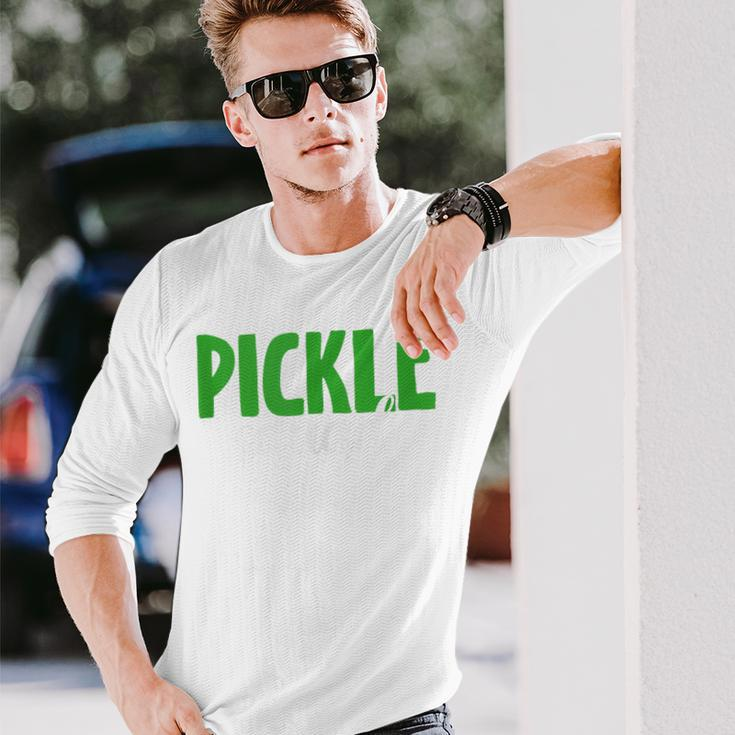 Pickle Squad Vegan Cucumber Lover Long Sleeve T-Shirt Gifts for Him