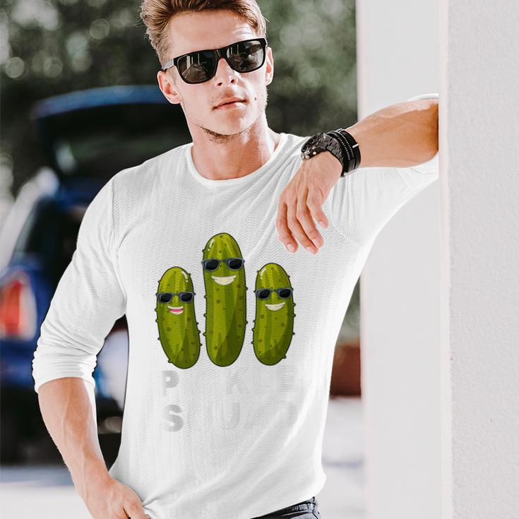 Pickle Squad Vegan Dill Pickle Costume Adult Pickle Squad Long Sleeve T-Shirt Gifts for Him