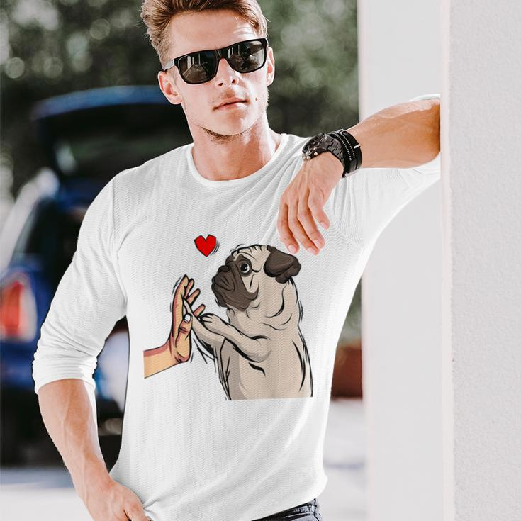 Pug Love Dog Holder Idea Langarmshirts Geschenke für Ihn