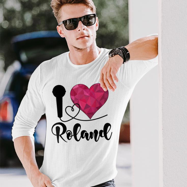 Roland I Love Roland I Love Roland Langarmshirts Geschenke für Ihn