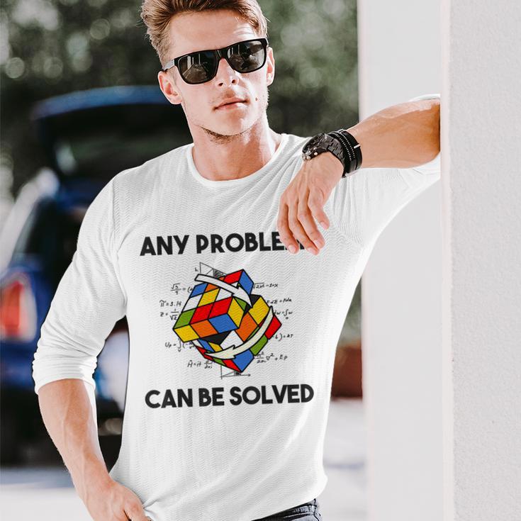 Rubik Cube Magic Cube Retro Rubi Vintage Nerd Langarmshirts Geschenke für Ihn