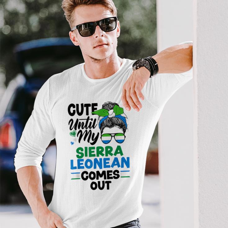 Sierra Leonean Sierre Leone Flag Long Sleeve T-Shirt Gifts for Him