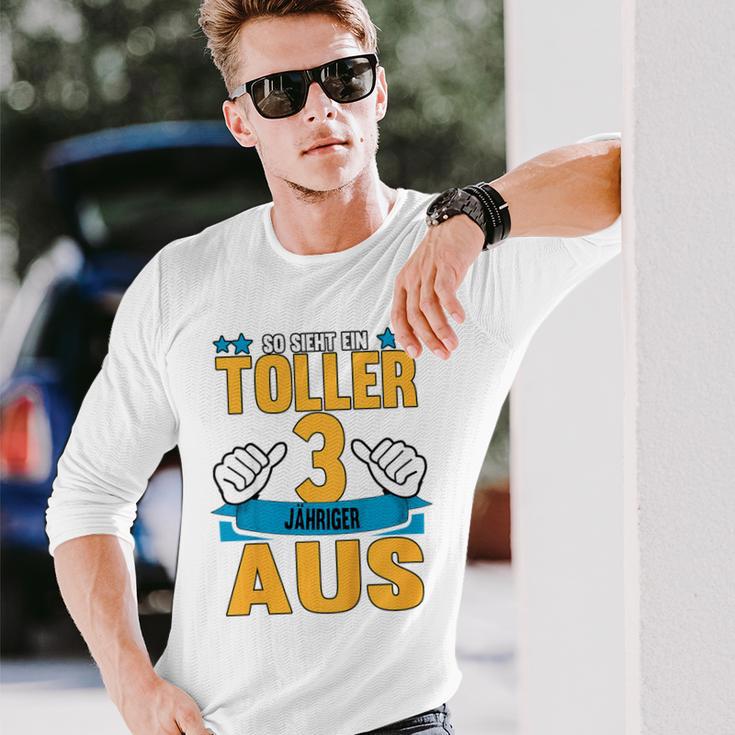 So Sieht Ein Tolles 3-Jähriges Kind aus Langarmshirts, Kreatives Geburtstagsdesign Geschenke für Ihn