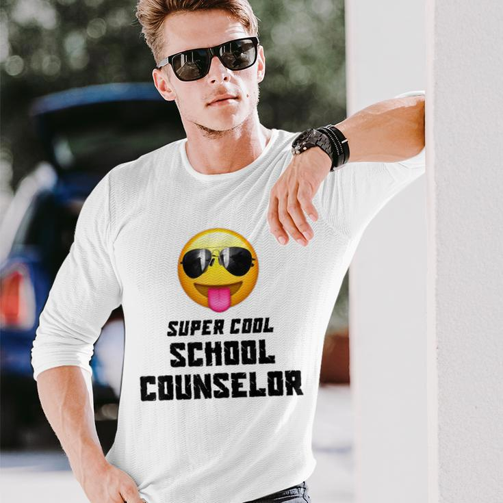 Super Cool School Counselor SunglassesLong Sleeve T-Shirt Gifts for Him