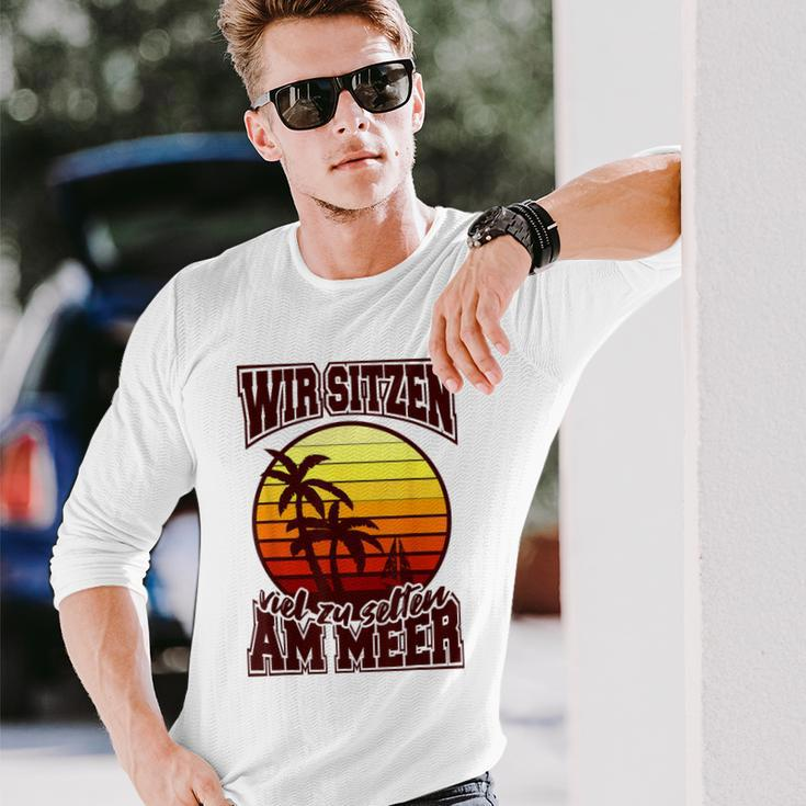 Surfer Beach Seaintage Surf Fernweh Langarmshirts Geschenke für Ihn