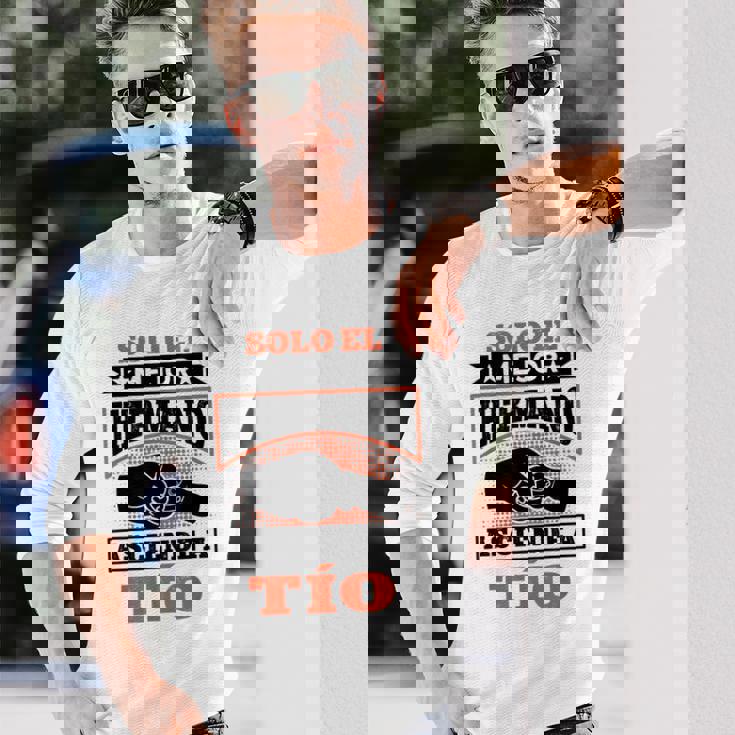 Tío En Prácticas Divertida Futuro Tío Anuncio Embarazadas Camiseta de manga larga Regalos para él