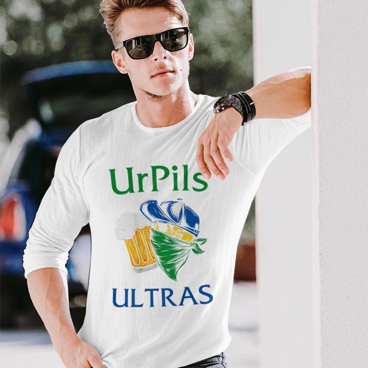 Urpils Ultras Stadion Bier Saarland Langarmshirts Geschenke für Ihn