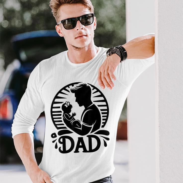 Vatertag Erstes Mal Papa 2024 Soon To Be Dad New Dad Langarmshirts Geschenke für Ihn