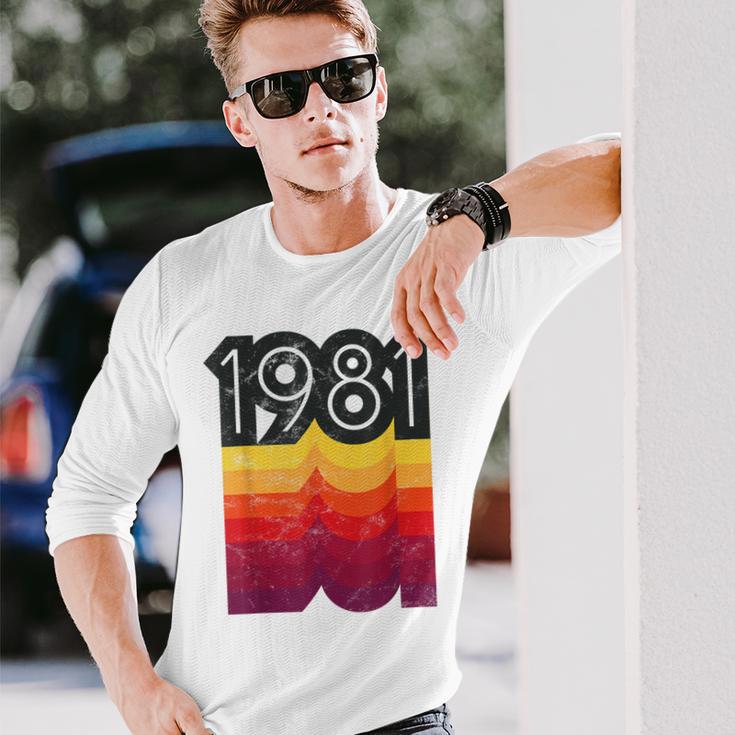 Vintage 80S Style 1981 Langarmshirts Geschenke für Ihn