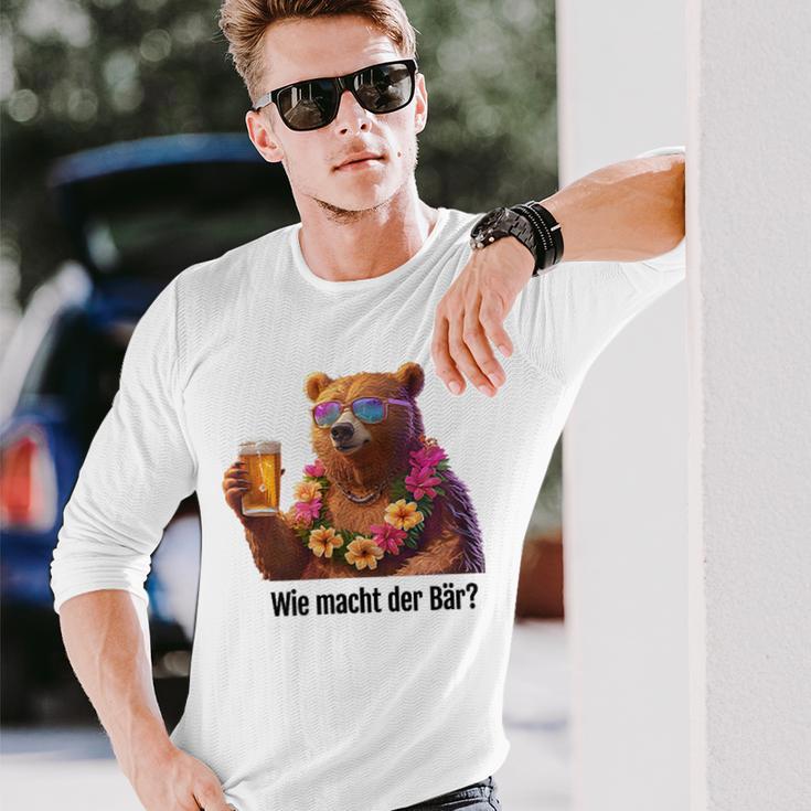 Wie Machcht Der Bär Langarmshirts Geschenke für Ihn