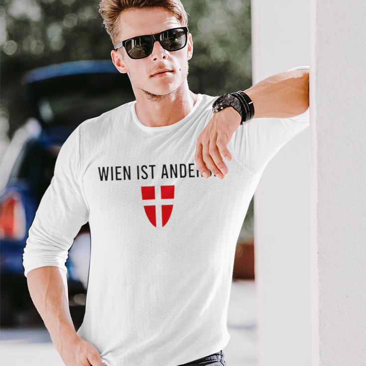 Wien Ist Anders Insider Viennese Slogan Schmäh Langarmshirts Geschenke für Ihn