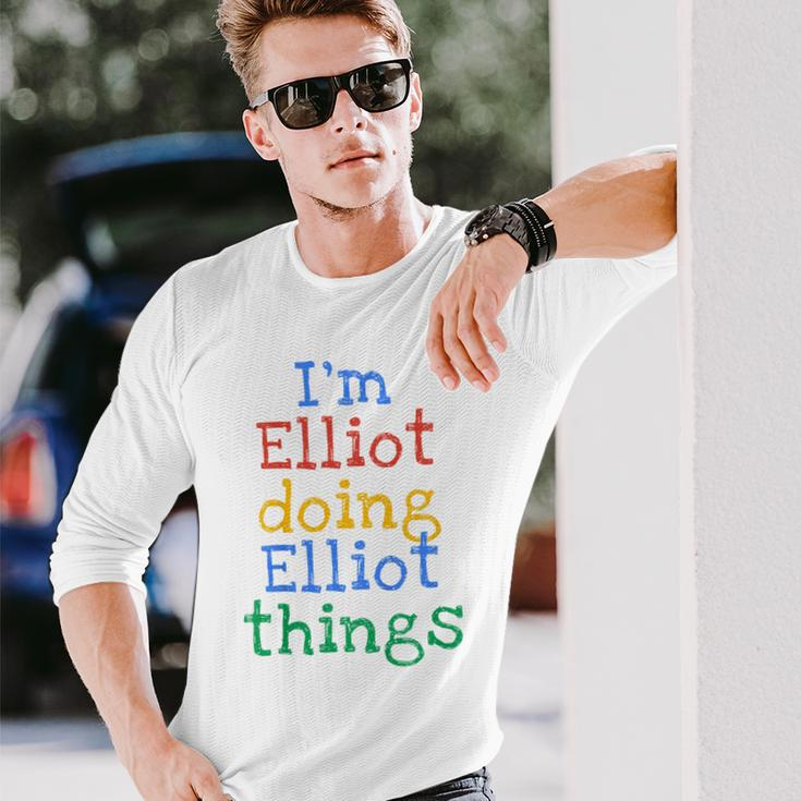 Youth I'm Elliot Doing Elliot Things Cute Personalised Long Sleeve T-Shirt Gifts for Him