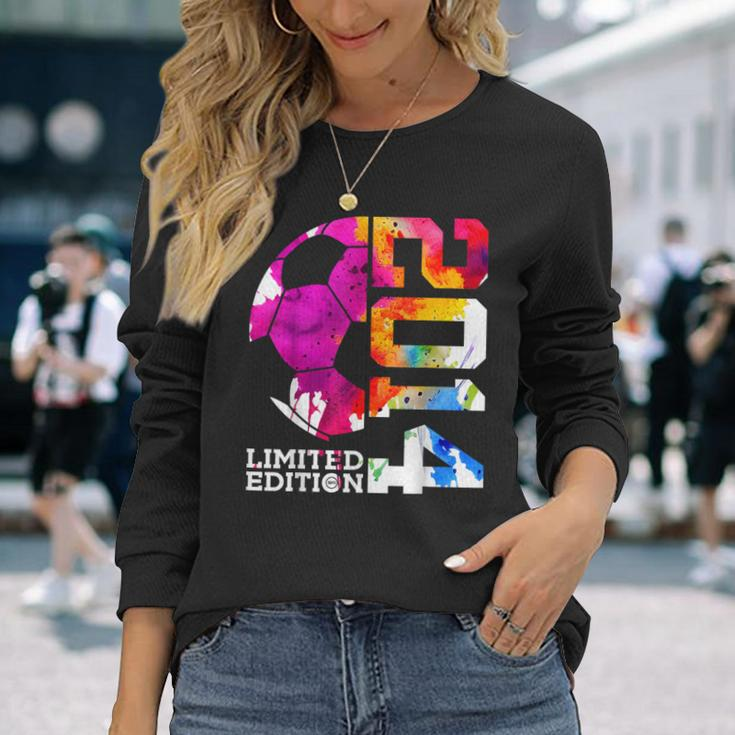 10Th Birthday Soccer Limited Edition 2014 Long Sleeve T-Shirt Gifts for Her