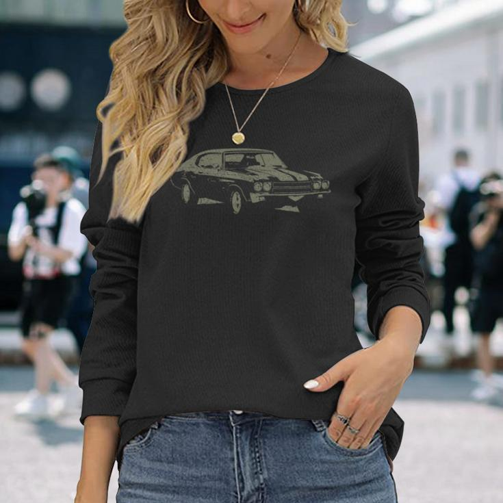1970 Classic America Ss Muscle Car Long Sleeve T-Shirt Gifts for Her