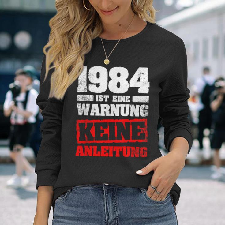 1984 Ist Eine Warnung Keine Inleitung Langarmshirts Geschenke für Sie