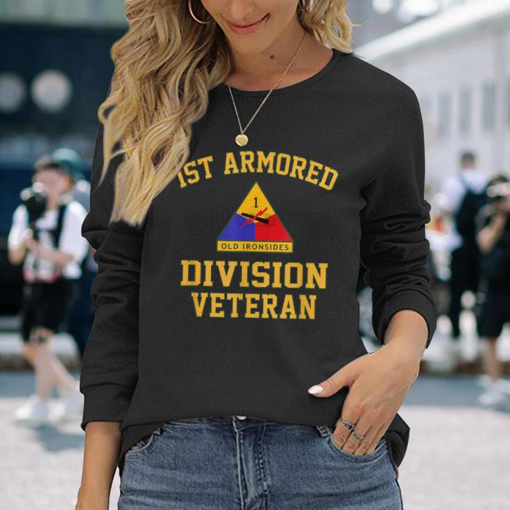 1St Armored Division Veteran Long Sleeve T-Shirt Gifts for Her
