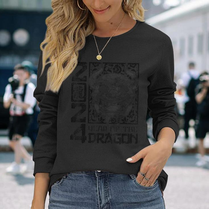 2024 Year Of The Dragon Chinese Zodiac Chinese New Year Long Sleeve T-Shirt Gifts for Her