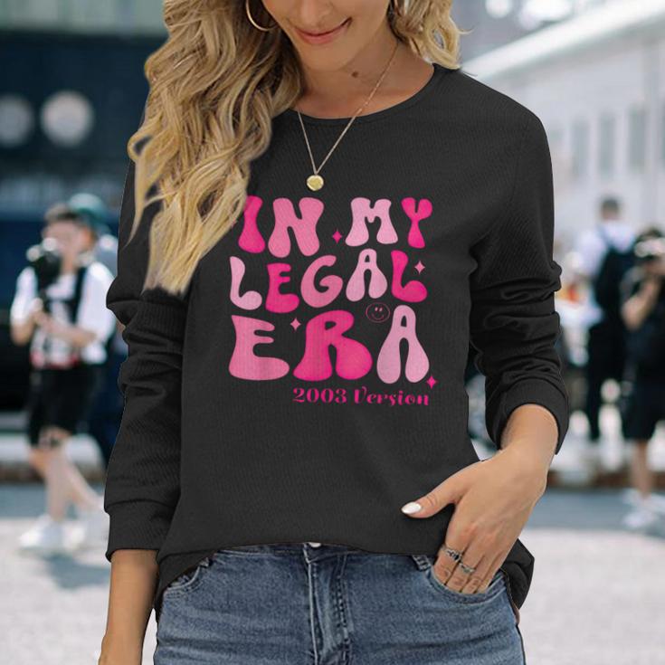 21St Birthday In My Legal Era Turning 21 Birthday Party Long Sleeve T-Shirt Gifts for Her