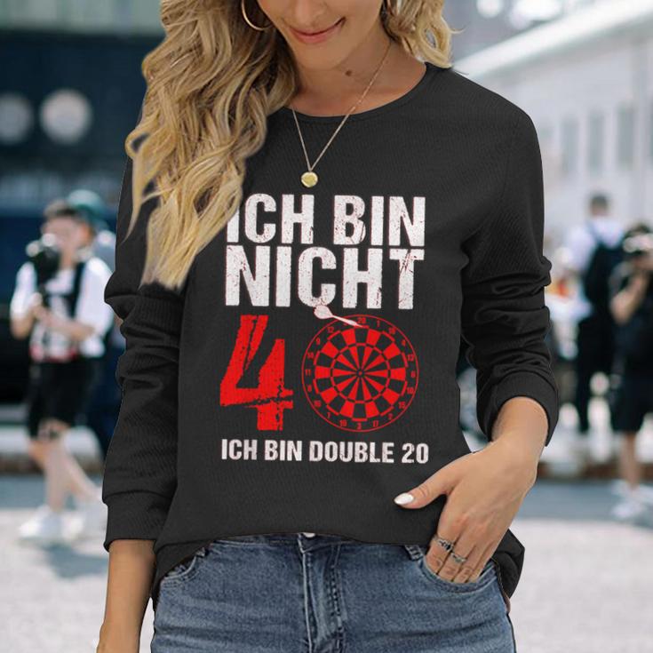 40 Geburtstag Geschenk-Idee Mann Lustiger Dart Spruch Darts Langarmshirts Geschenke für Sie