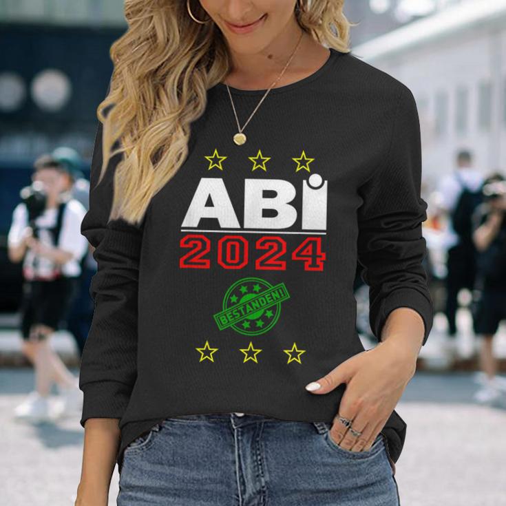 Abi Abitur Prüfung Abschluss Gymnasium 2024 Geschenk Idee Langarmshirts Geschenke für Sie