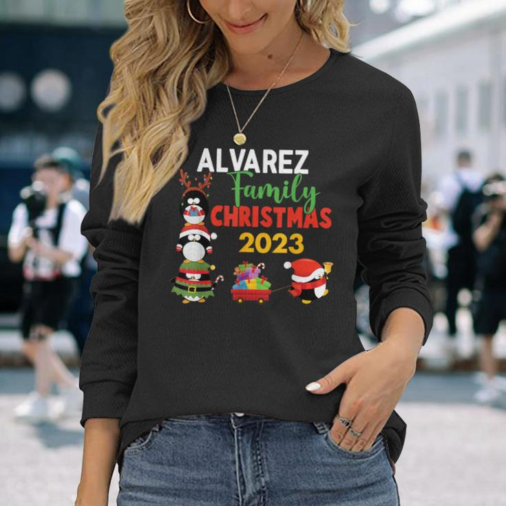 Alvarez Family Name Alvarez Family Christmas Long Sleeve T-Shirt Gifts for Her