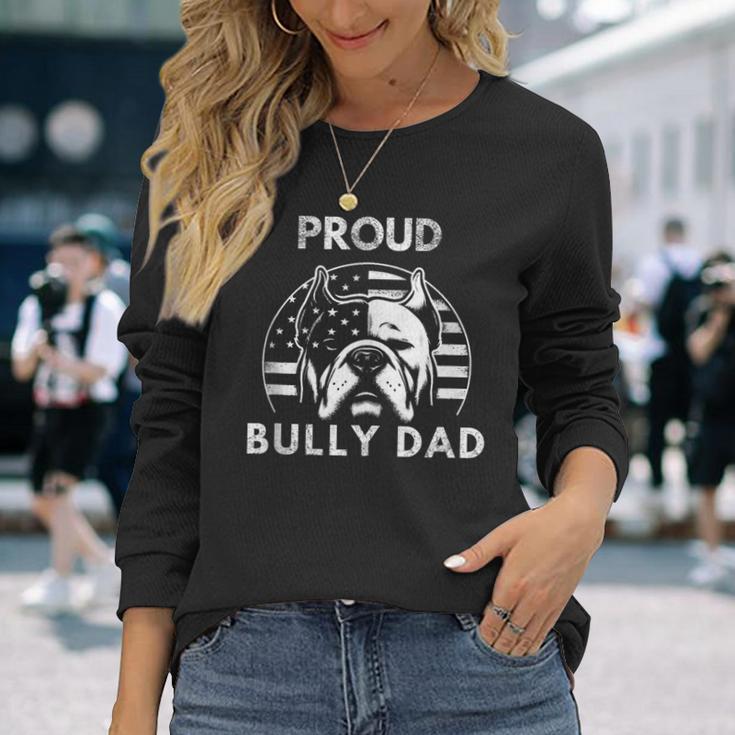 American Bully Xl Unterstützung Der Rasse Stolzer Bully Papa Langarmshirts Geschenke für Sie