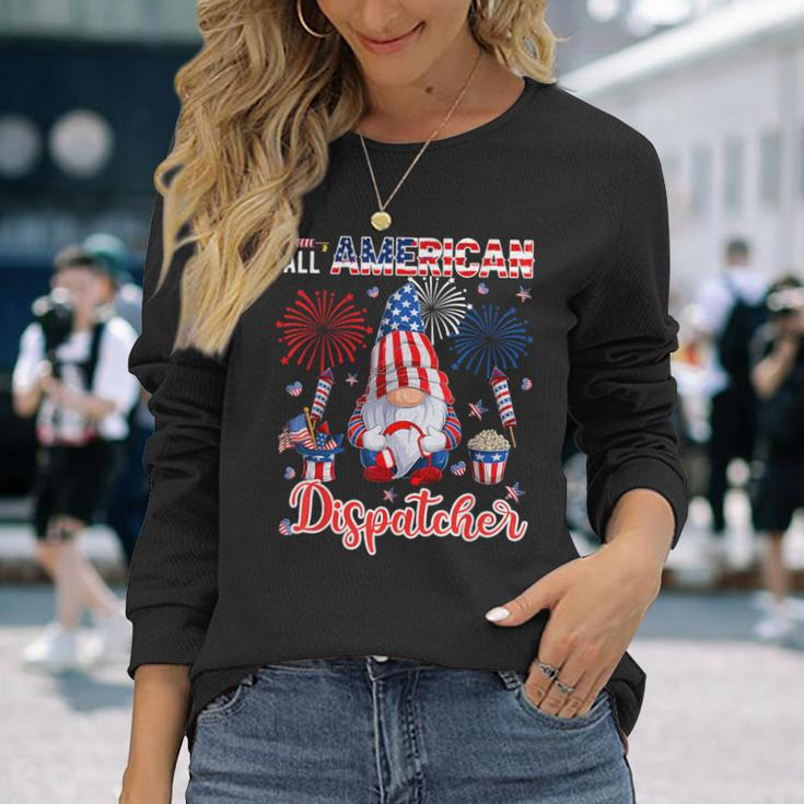 All American Costume Dispatcher 4Th Of July Job Team Long Sleeve T-Shirt Gifts for Her