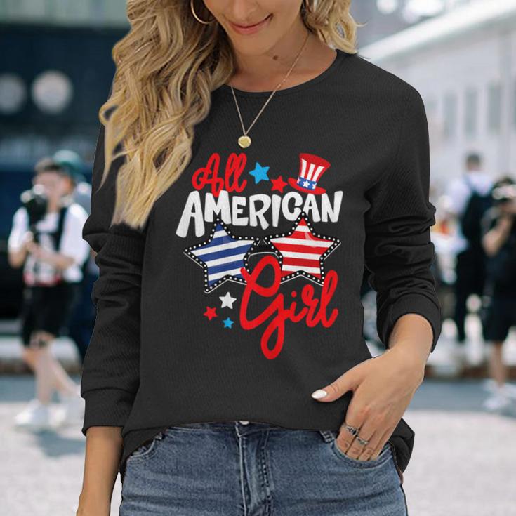 American Girls Patriotic July 4Th Fun For Family Matching Long Sleeve T-Shirt Gifts for Her