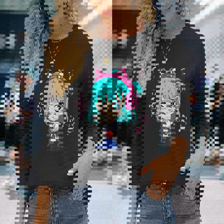 Anime Y Música Chica Para Adolescente Chibi Gráfico Anime Chica