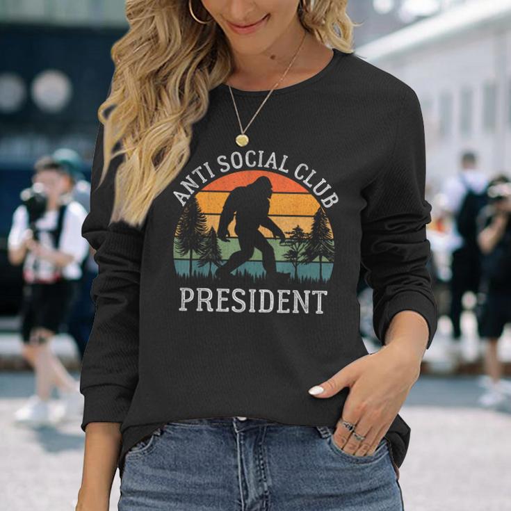 Anti Social Club President Antisocial Bigfoot Long Sleeve T-Shirt Gifts for Her