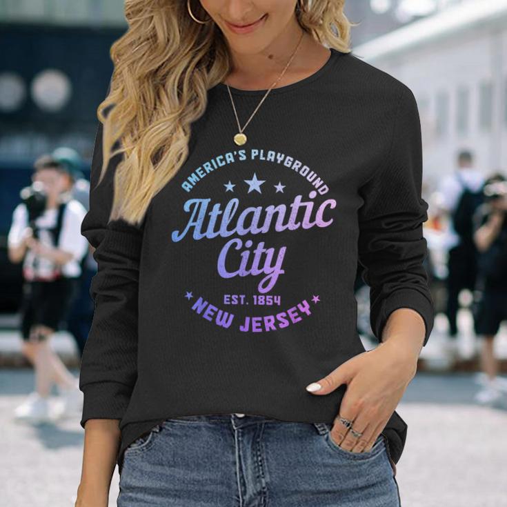 Atlantic City New Jersey Est 1854 Pride Vintage Long Sleeve T-Shirt Gifts for Her