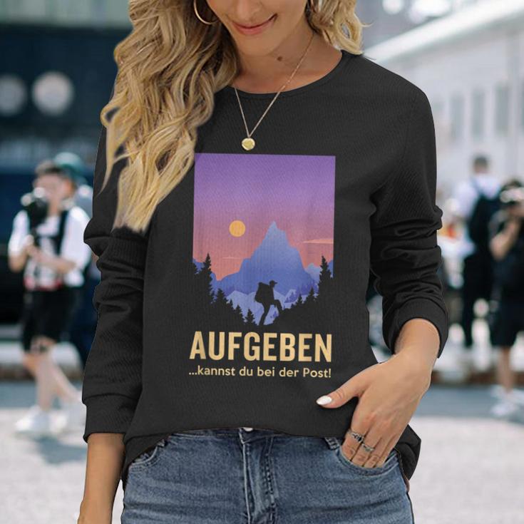 Aufgeben Kannst Du Bei Der Post Wander Mountains Langarmshirts Geschenke für Sie