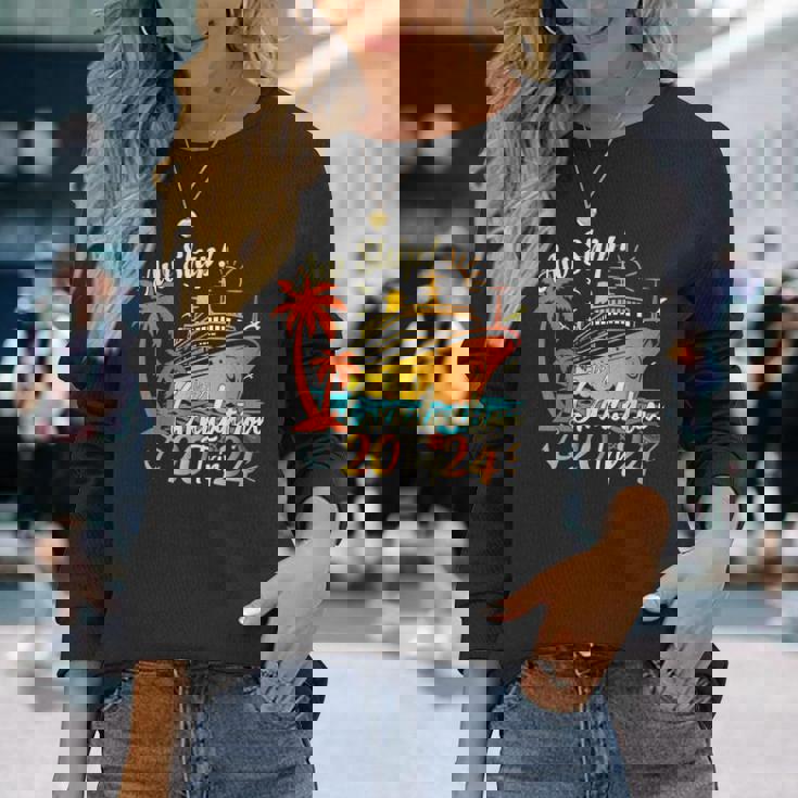 Aw Ship It's A Graduation Trip 2024 Graduation Cruise 2024 Long Sleeve T-Shirt Gifts for Her