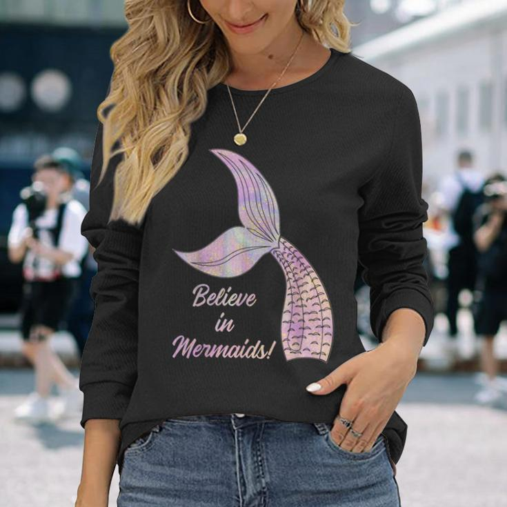 Believe In Mermaids Believe In Mermaids Langarmshirts Geschenke für Sie