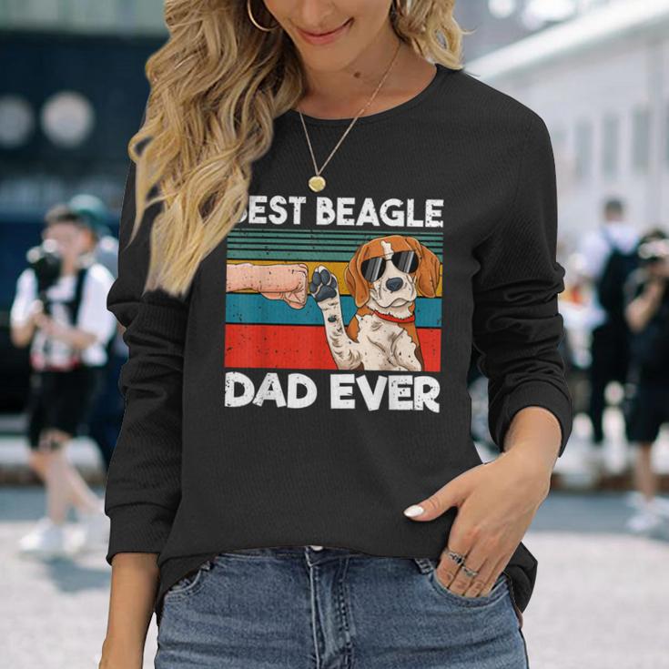 Best Beagle Dad Ever Best Beagle Dogs Dadintage Langarmshirts Geschenke für Sie