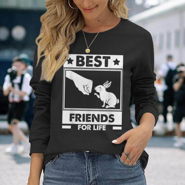Best Friends For Life Rabbit Friends Rabbit Langarmshirts Geschenke für Sie