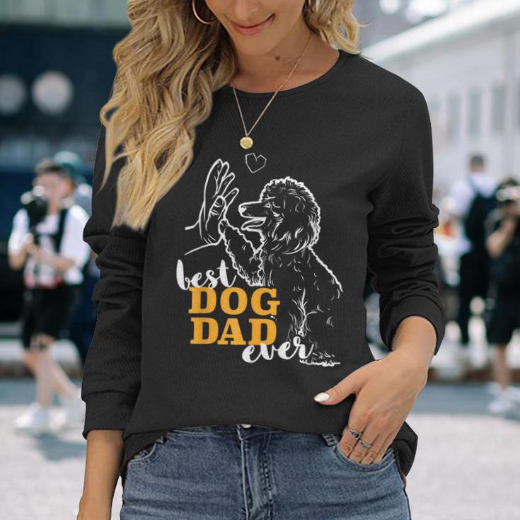 Best Poodle Papa Poodle Langarmshirts Geschenke für Sie