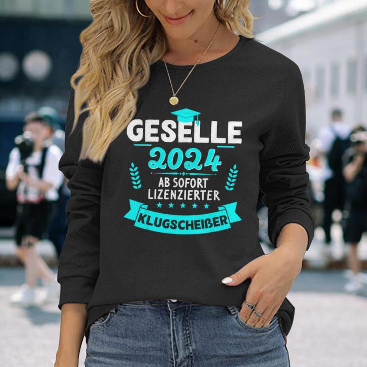 Bestandene Gesellenprüfung Gesellenbrief Azubi Geselle 2024 Langarmshirts Geschenke für Sie