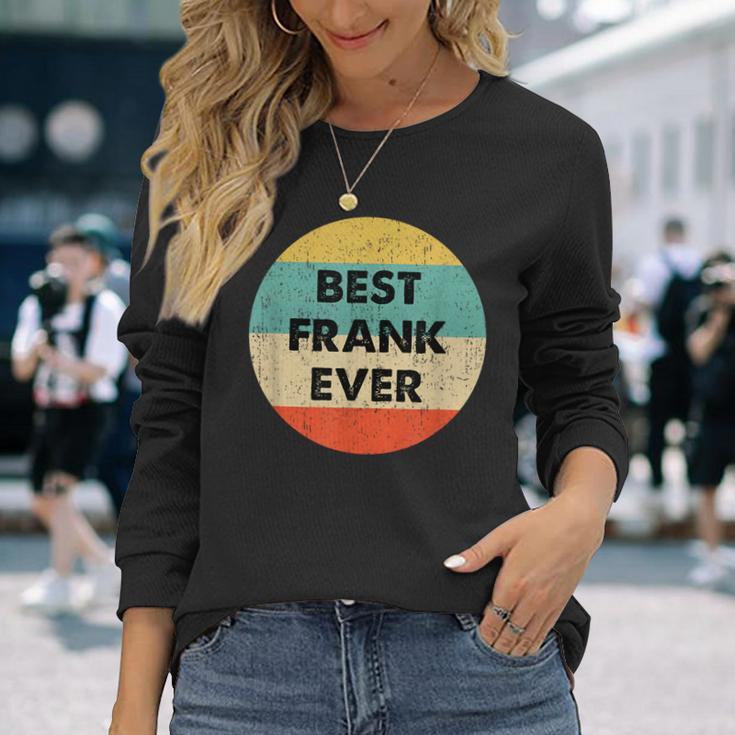 Bester Frank Vintage Design Langarmshirts, Retro Stil Tee Geschenke für Sie