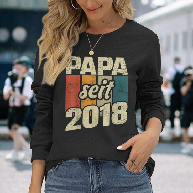 Bester Papa Seit 2018 German Langarmshirts Geschenke für Sie