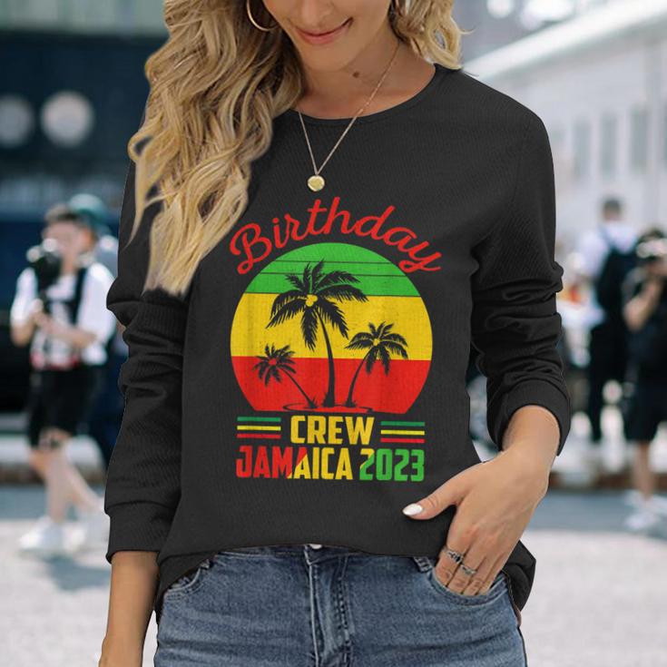 Birthday Jamaica Crew 2023 30Th 50Th Party Matching Retro Long Sleeve T-Shirt Gifts for Her