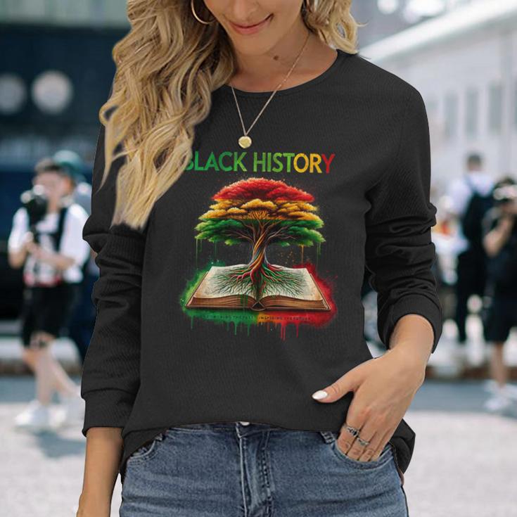 Black History Inspiring The Future African American History Long Sleeve T-Shirt Gifts for Her