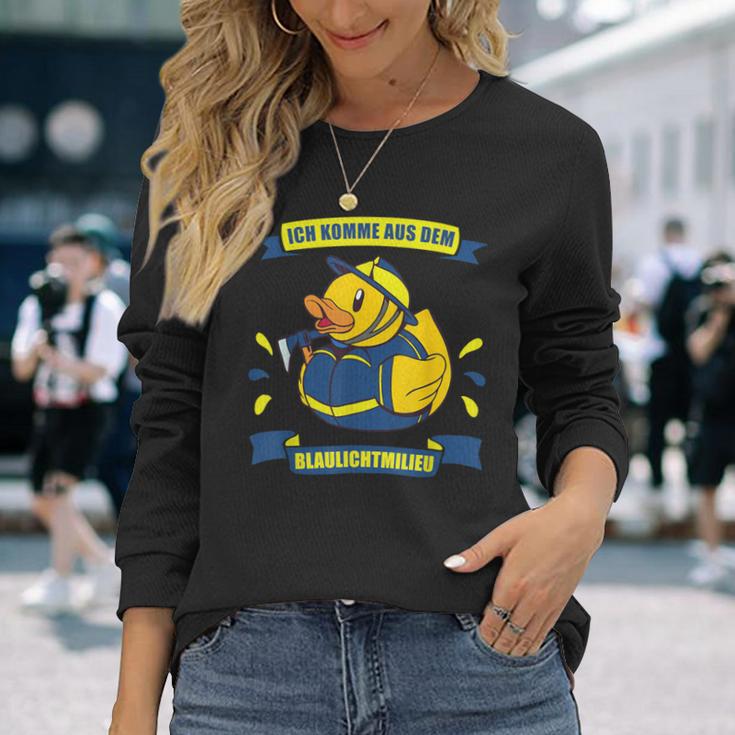 Blaulichtmilieu Thw Einatz Technical Helfswerk Langarmshirts Geschenke für Sie