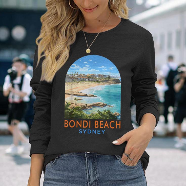 Bondi Beach Reise Reise Sommerurlaub Bondi Beach Sydney Langarmshirts Geschenke für Sie