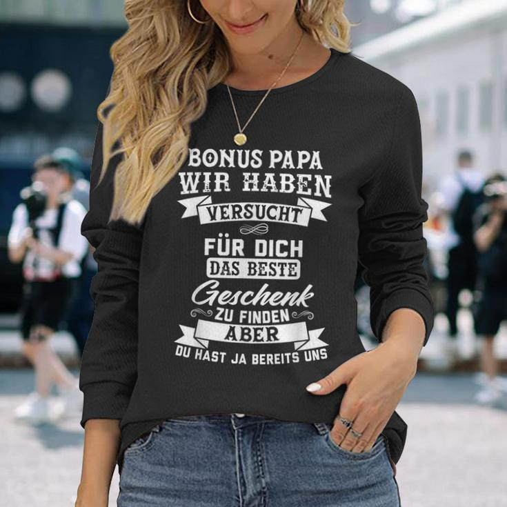 Bonus Papa Wir Haben Vertrcht Stepfather Langarmshirts Geschenke für Sie