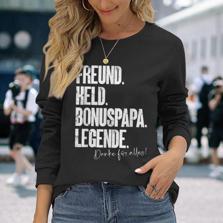 Bonuspapa Bester Step Papa Stepdad Bonus Papa S Langarmshirts Geschenke für Sie