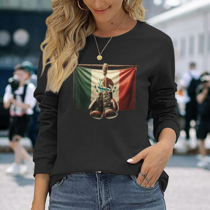 Boxing Mexico Long Sleeve T-Shirt Gifts for Her