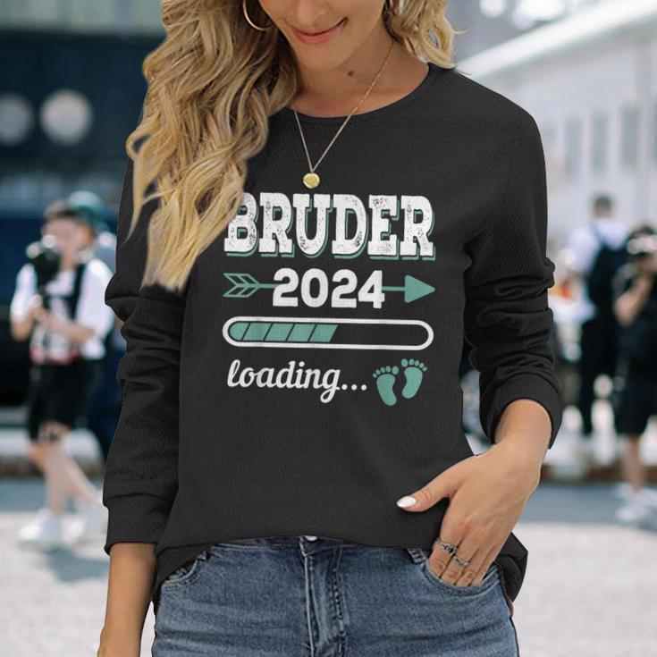 Bruder 2024 Loading Werdender Großer Bruder 2024 Langarmshirts Geschenke für Sie