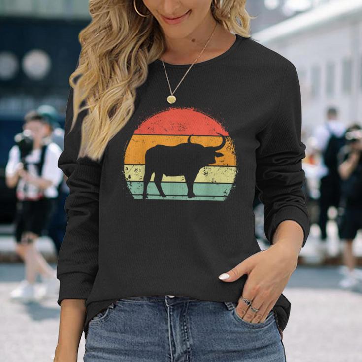 Buffalo Retro Vintage Buffalo Lover Long Sleeve T-Shirt Gifts for Her